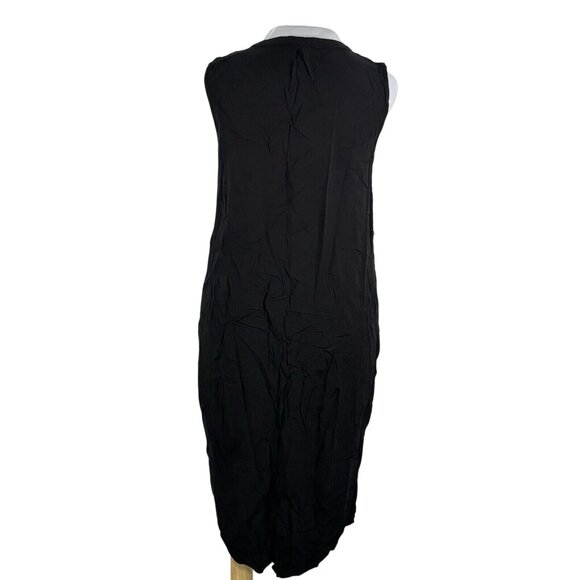 Old Navy Womens Black Button-Down Sleeveless Maxi Dress M - Picture 3 of 5